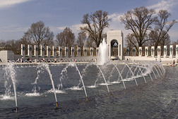 华盛顿特区的二战纪念馆。