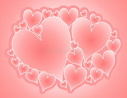 粉色心背景专题模板-粉色心背景图片素材下载-我图网