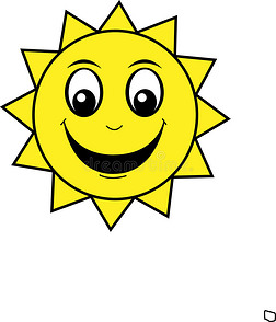 卡通笑脸太阳