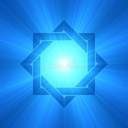 八角星符号光晕