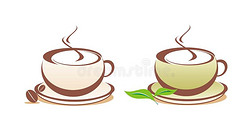 咖啡和茶矢量图