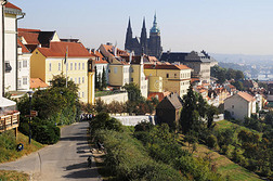美丽城市布拉格的风景。