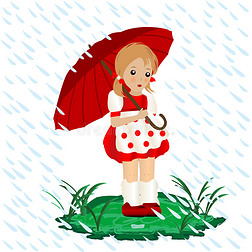 卡通漂亮小女孩图片