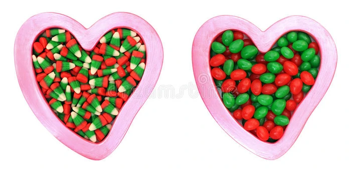 一对糖果和爱情的象征