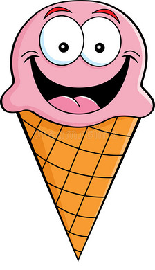 卡通冰淇淋筒