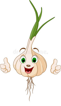 大拇指卡通插画|卡通可爱的大蒜大拇指