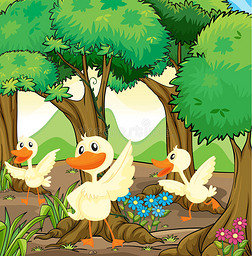 三只小鸭专题模板-三只小鸭图片素材下载-我图网