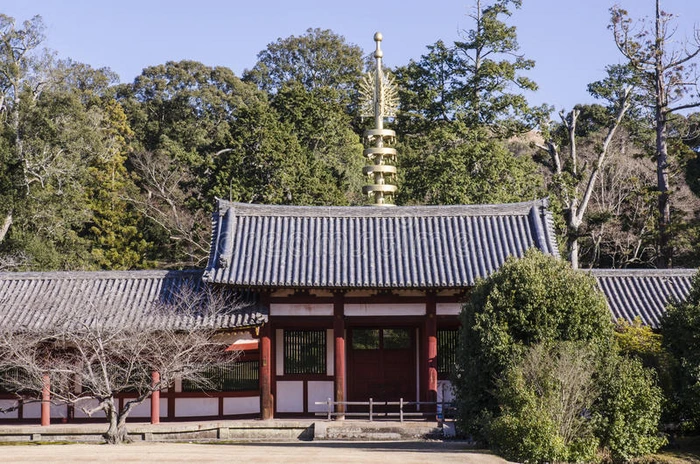 一个小小的光泽日本东京寺的一部分