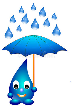 卡通雨滴