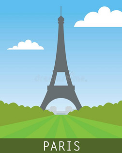 巴黎风景与埃菲尔铁塔