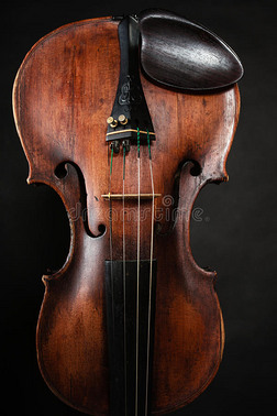 小提琴乐器特写镜头。古典音乐艺术