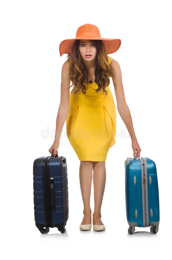 带行李的旅行度假概念