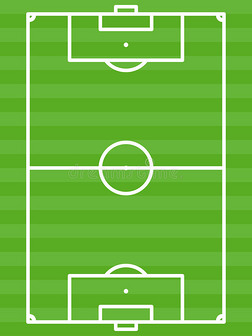 足球场绿地-矢量图