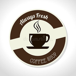 咖啡设计，矢量图。