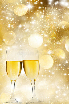 用香槟庆祝