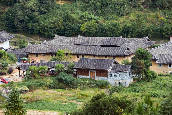 福建土楼中国传统民居庭院