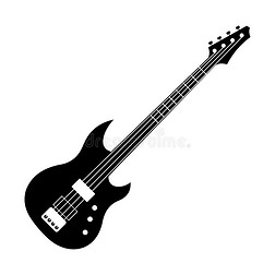 黑色电吉他图标