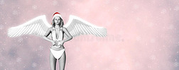 圣诞天使与爱情插图