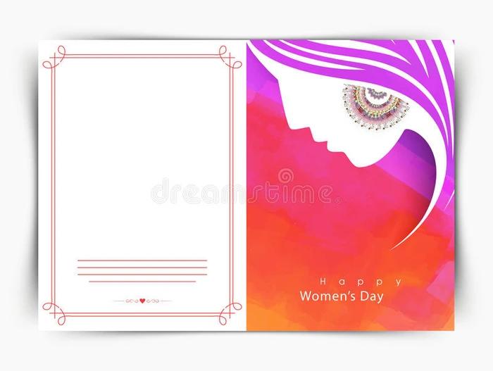 妇女节庆祝活动的贺卡设计