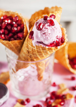 石榴冰淇淋