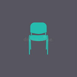 椅子图标 矢量概念图设计