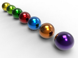 五颜六色的球体-多样性的概念
