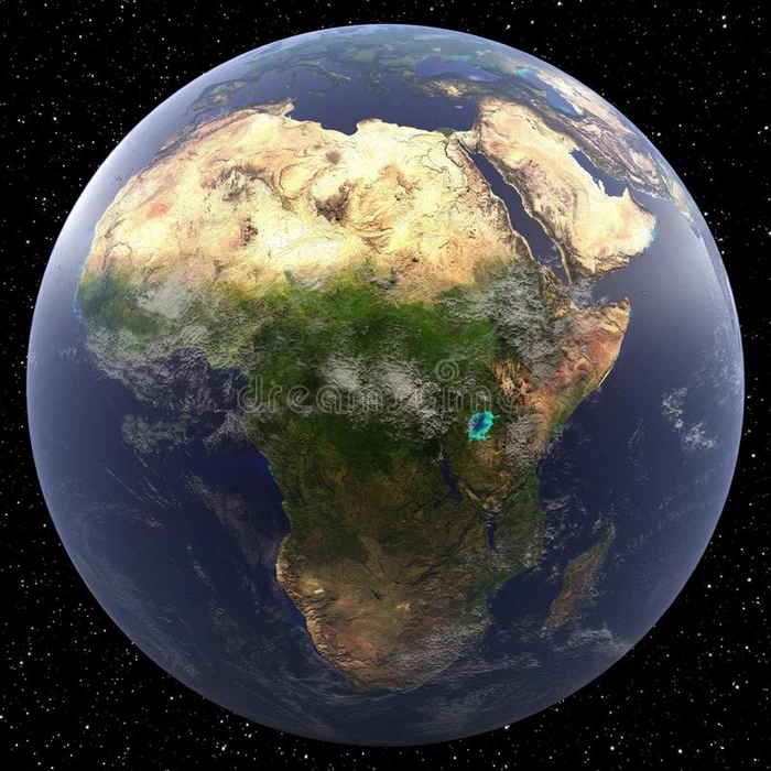地球专注于非洲