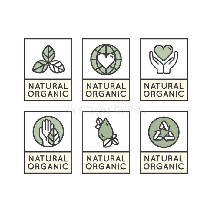 生态产品生物成分标签徽章