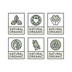 生态产品，生物成分标签徽章