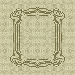 矢量矩形插画|艺术新光滑线装饰矩形矢量框架进行设计.