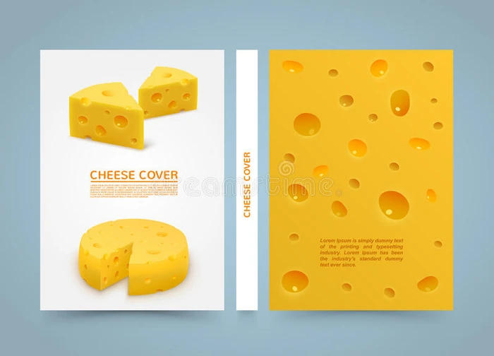 传单奶酪横幅书 A4尺寸纸模板设计元素矢量背景