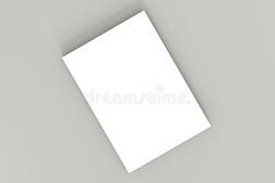 垛关于白色的空白的一4纸向灰色背景.高的决议