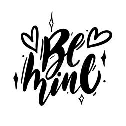 我的书法字插画|是我的短语.矢量说明和手疲惫的字体