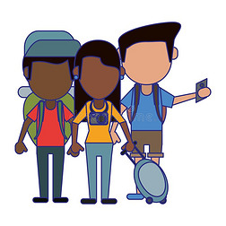 漫画 家庭插画|旅行者家庭漫画蓝色台词