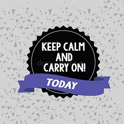 文字英文插画|单词文字文本保持镇定的和支撑向.