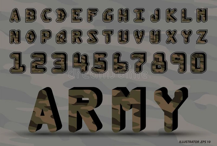 军队原始的字体一放置关于文学一nd算术.矢量关于c一mou