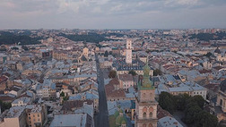 空气的城市左心室梗塞面积,乌克兰.欧洲的城市.流行的地区关于指已提到的人英语字母表的第3个字母