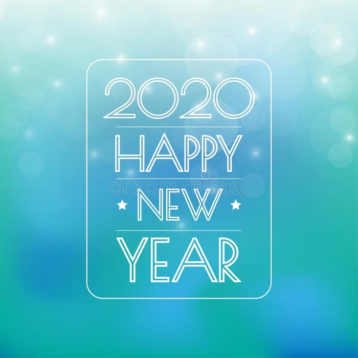 幸福的新的年2020.问候卡片.抽象的背景.vectograp矢量图