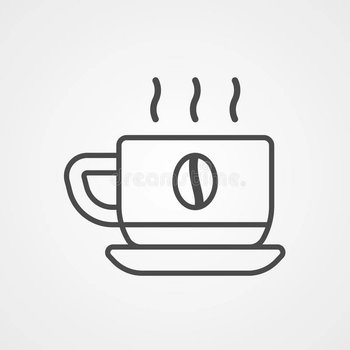 咖啡豆杯子矢量偶像符号象征