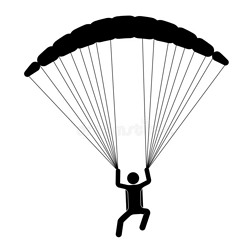 翼伞飞行器是（be的三单形式飞行的向一p一r一chute.加强一pers向.临时助理